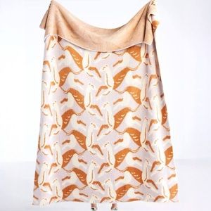 Anthropologie Cozy Jacquard Knit Fable Throw Blanket Lilac Graceful
